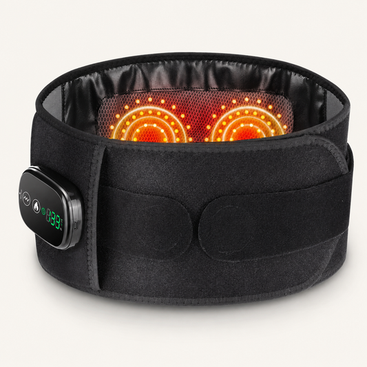 Cordless Red Light Belt with Heat and Vibration | 100 LEDs, 5 Heat Levels, 3 Massage Speeds, 5000mAh Battery & Lumbar Support