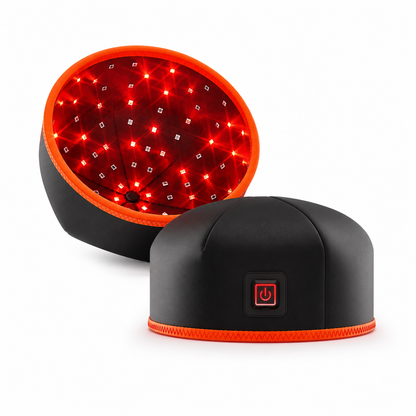 Red Light Therapy Hat with 660nm Red & 850nm Near-Infrared LEDs, 10Hz/40Hz Pulse Modes & Auto Shut-Off