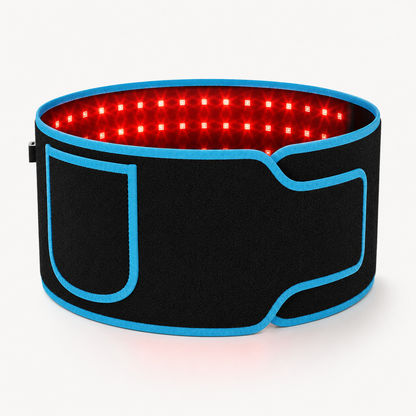 660nm and 850nm Red Light Belt | High-Output Infrared LED Wrap with 4 Modes, 15–30 Minute Timer & Flexible Body Fit Black