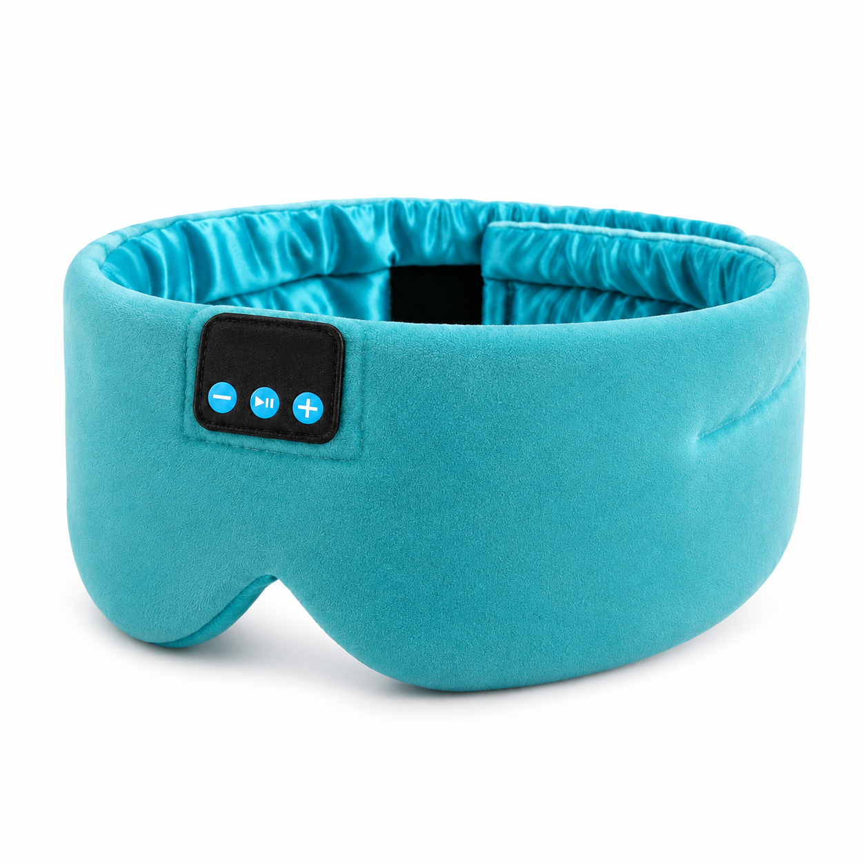 Bluetooth Sleep Mask | Silk Wireless Music Eye Mask with HD Audio, Light Blocking & 12h Battery Blue