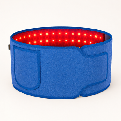 660nm and 850nm Red Light Belt | High-Output Infrared LED Wrap with 4 Modes, 15–30 Minute Timer & Flexible Body Fit Blue
