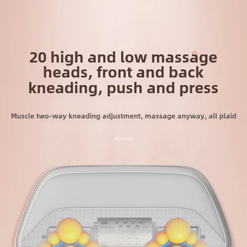 Full Body Massage Mat with Heat | Shiatsu Massage Mattress with Air Compression, Kneading Nodes & Hip Vibration