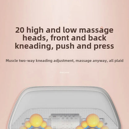Full Body Massage Mat with Heat | Shiatsu Massage Mattress with Air Compression, Kneading Nodes & Hip Vibration