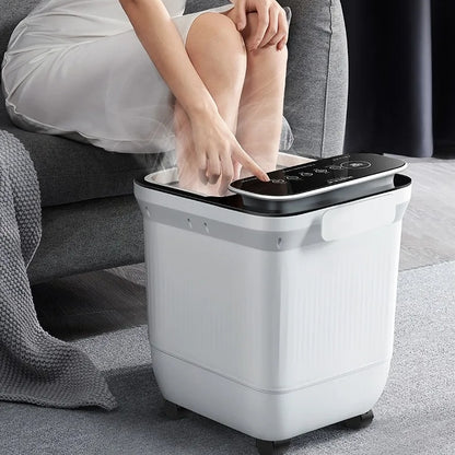 Heated Foot Spa Bath with Automatic Massage & Temperature Control | Electric Foot Bath Massager with Rollers, Water Jets & Remote Control