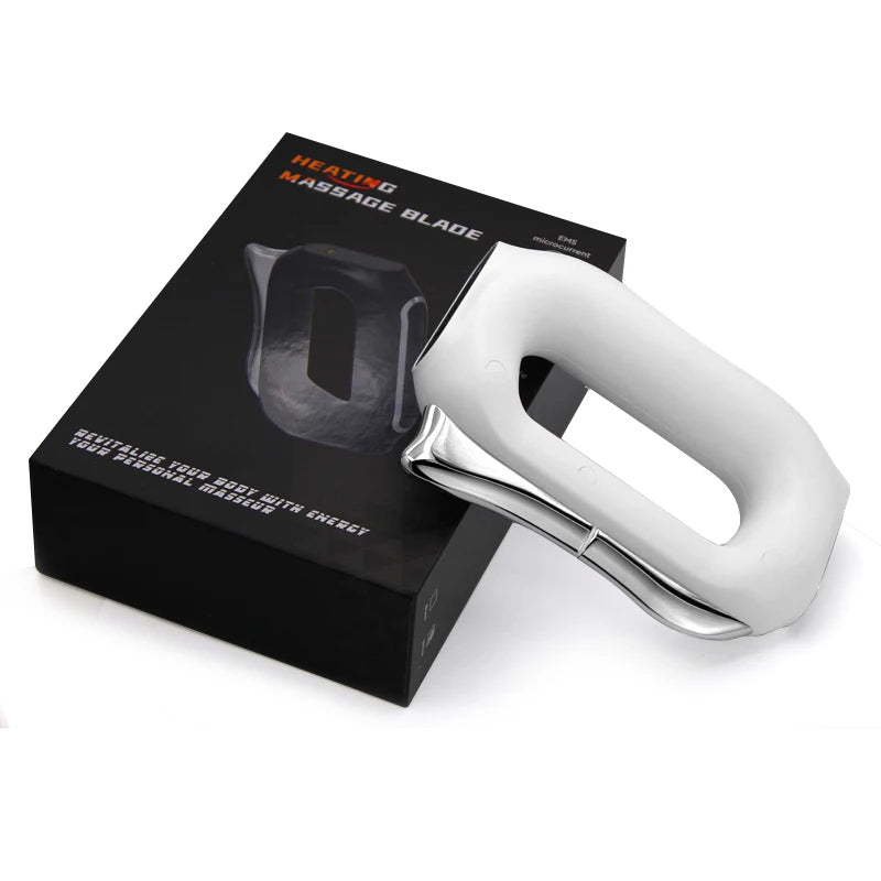 Fascia Scraping Tool Massager with Heat | Electric Muscle Scraper with Vibration, 5 Intensities & USB Charging