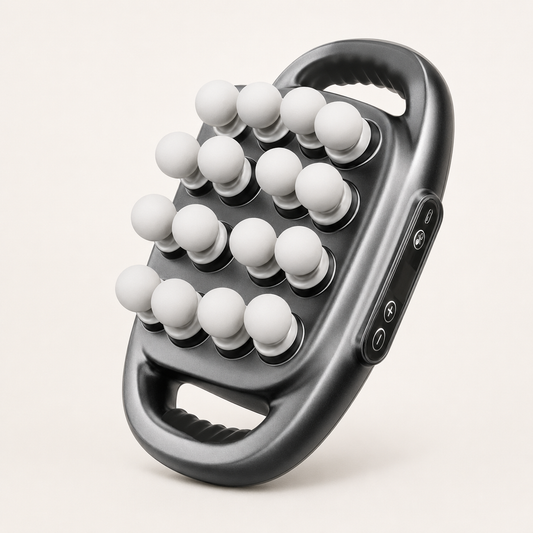 16-Head Deep Tissue Massage Gun | 30 Speeds, 3 Modes & Dual-Handle Full Body Percussion Fascia Massager