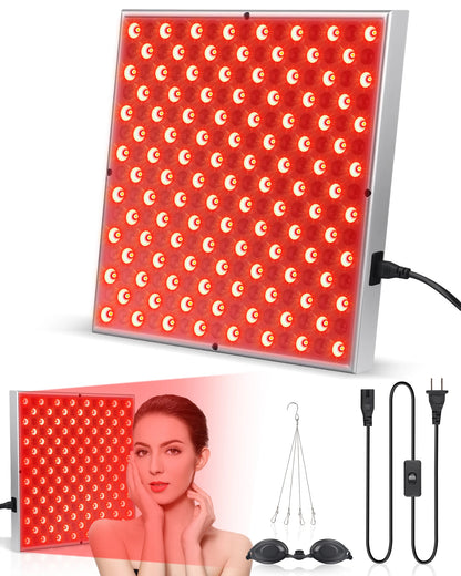 Red Light Therapy Panel | 660nm 850nm Near Infrared LED Light Therapy Lamp for Skin, Muscle Relief & Pain Support