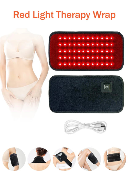 Red Light Therapy Belt | 660nm 850nm Infrared Light Therapy Wrap for Back, Waist, Joints & Muscle Recovery