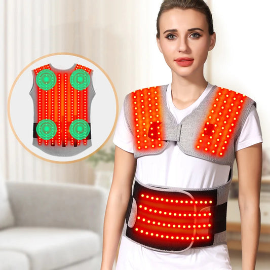 Heated Back and Shoulder Wrap | Electric Heating Pad for Back and Waist | Wearable Heat Therapy Wrap
