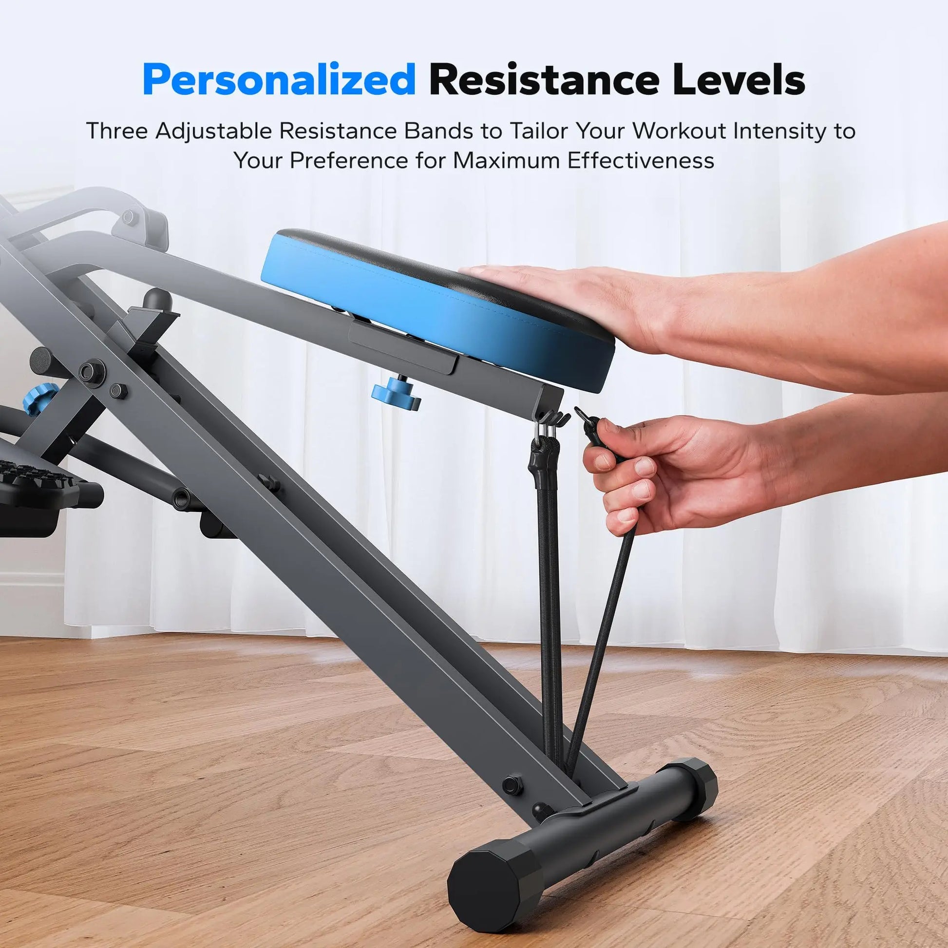 2-in-1 Squat Rowing Machine | Foldable Glute & Leg Trainer with LCD Display & Adjustable Resistance | Compact Home Gym Equipment 350lbs Capacity