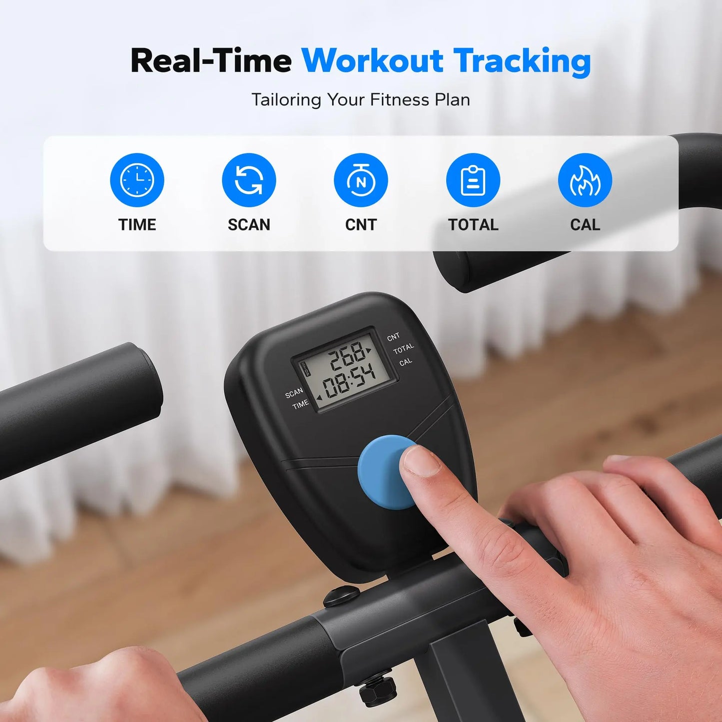 2-in-1 Squat Rowing Machine | Foldable Glute & Leg Trainer with LCD Display & Adjustable Resistance | Compact Home Gym Equipment 350lbs Capacity