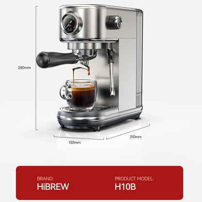 20 Bar Espresso Coffee Machine | Semi-Automatic Compact Coffee Maker | Adjustable Temperature, Cold & Hot Brew, 51mm Portafilter