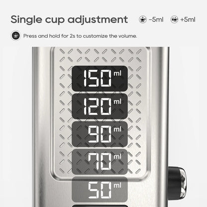 20 Bar Espresso Coffee Machine | Semi-Automatic Compact Coffee Maker | Adjustable Temperature, Cold & Hot Brew, 51mm Portafilter