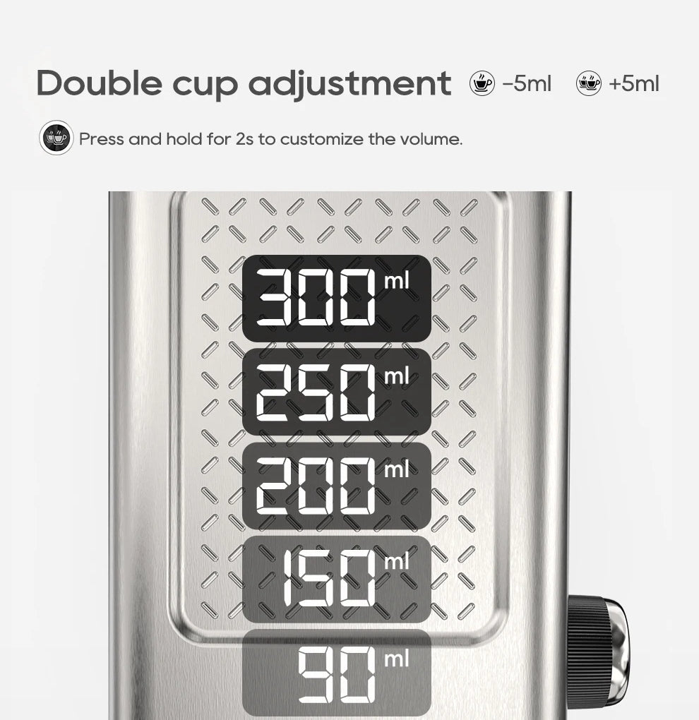 20 Bar Espresso Coffee Machine | Semi-Automatic Compact Coffee Maker | Adjustable Temperature, Cold & Hot Brew, 51mm Portafilter