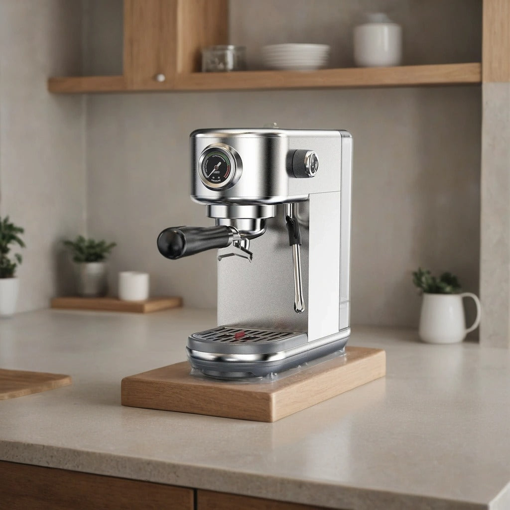 20 Bar Espresso Coffee Machine | Semi-Automatic Compact Coffee Maker | Adjustable Temperature, Cold & Hot Brew, 51mm Portafilter