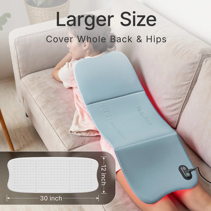 Red Light Therapy Mat | 660nm 850nm Near Infrared Light Therapy Pad with 792 LEDs, 4 Modes & Full Body Coverage