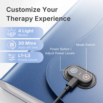 Red Light Therapy Mat | 660nm 850nm Near Infrared Light Therapy Pad with 792 LEDs, 4 Modes & Full Body Coverage