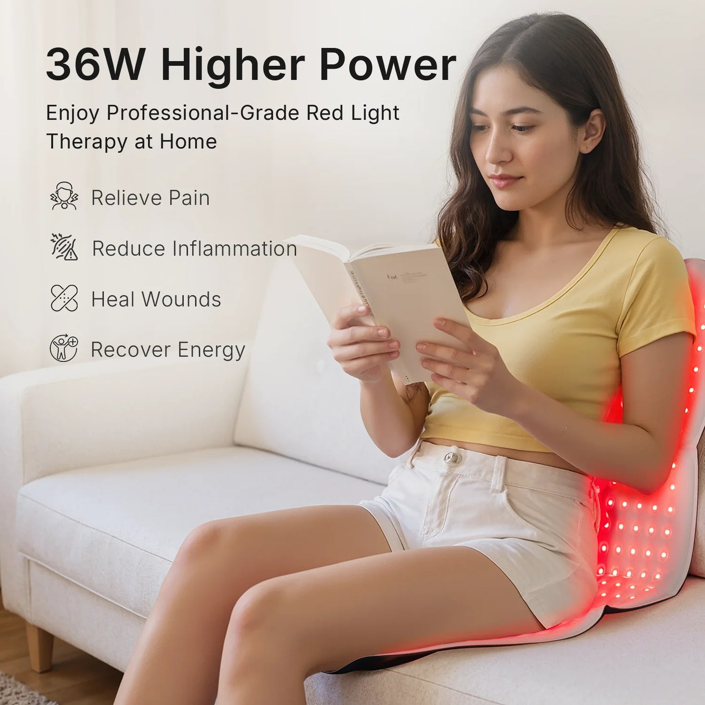 Red Light Therapy Mat | 660nm 850nm Near Infrared Light Therapy Pad with 792 LEDs, 4 Modes & Full Body Coverage
