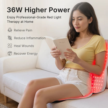 Red Light Therapy Mat | 660nm 850nm Near Infrared Light Therapy Pad with 792 LEDs, 4 Modes & Full Body Coverage