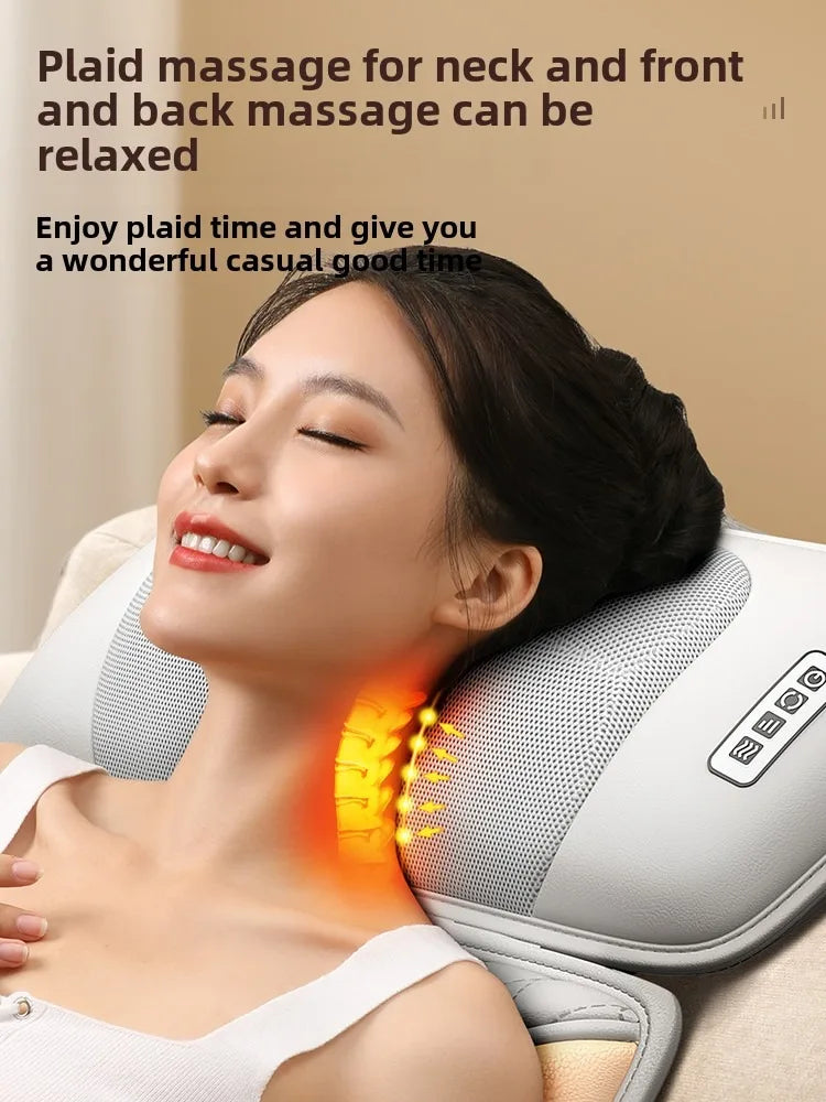 Full Body Massage Mat with Heat | Shiatsu Massage Mattress with Air Compression, Kneading Nodes & Hip Vibration