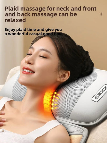 Full Body Massage Mat with Heat | Shiatsu Massage Mattress with Air Compression, Kneading Nodes & Hip Vibration