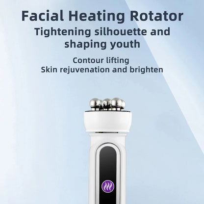 3-in-1 RF EMS Facial Roller | 360° Massager with LED & Heat | Anti-Wrinkle Skin Tightening Device for Face & Body