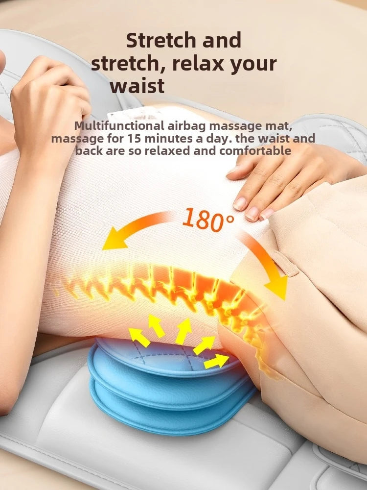 Full Body Massage Mat with Heat | Shiatsu Massage Mattress with Air Compression, Kneading Nodes & Hip Vibration