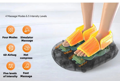 Foot Massager Machine with Heat | Electric Foot Massager with Air Compression and Kneading | Foot Massage Device