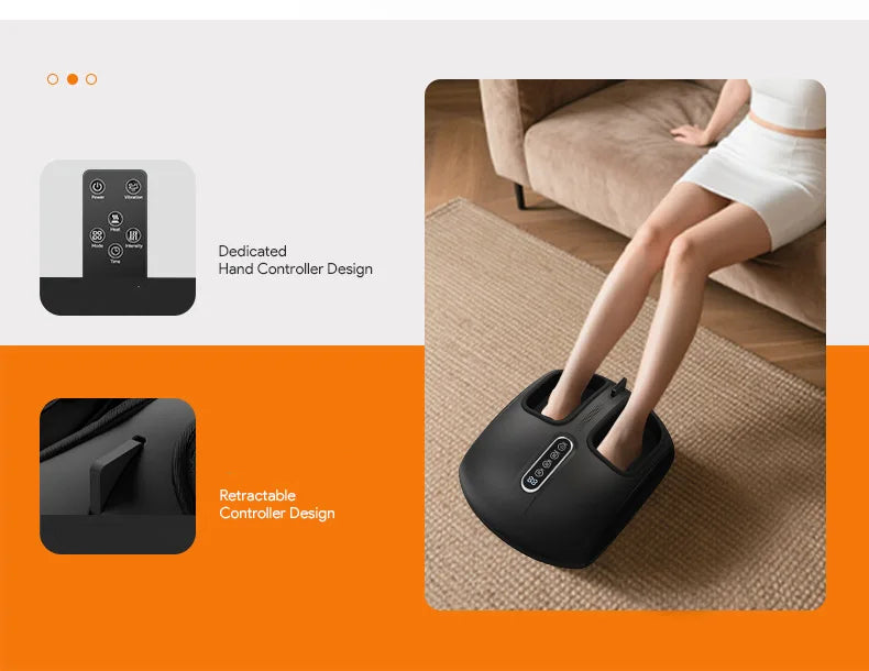 Foot Massager Machine with Heat | Electric Foot Massager with Air Compression and Kneading | Foot Massage Device