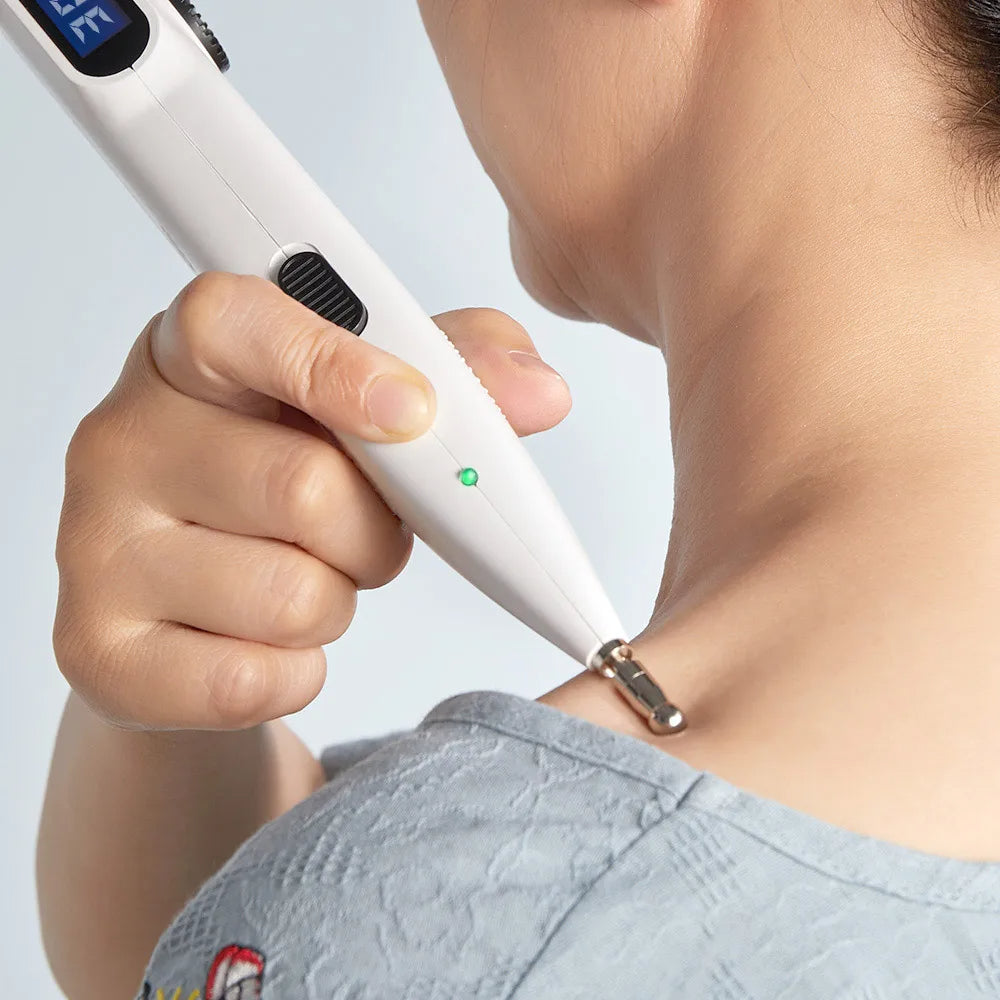 Electronic Acupuncture Pen | Needle-Free Meridian Massage with Pulse Therapy | Auto Acupoint Detection, 9 Intensity Levels, USB Rechargeable