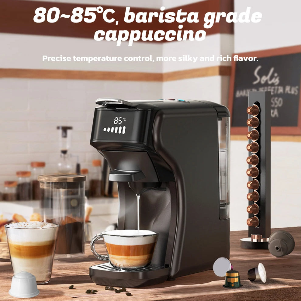 6-in-1 Coffee Maker Compatible with Nespresso®, Dolce Gusto®, K-Cup®, ESE & Ground | Hot & Iced Drinks | Compact 30s Brew