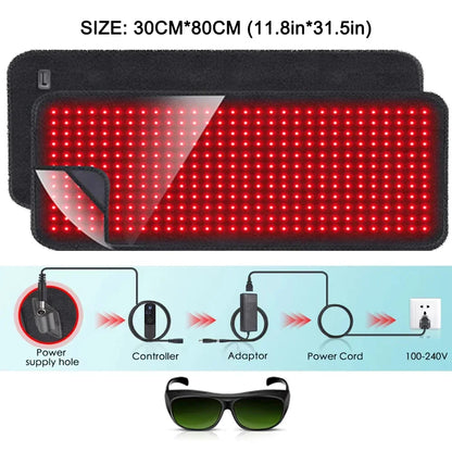 Red Light Therapy Belt for Pain Relief | Infrared LED Wrap for Back, Waist & Body, Wearable Light Therapy for Recovery & Slimming