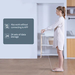 8-Electrode Smart Body Fat Scale | 20 Metrics | Segmental BIA | USB Rechargeable | App Sync & 400 lb Capacity
