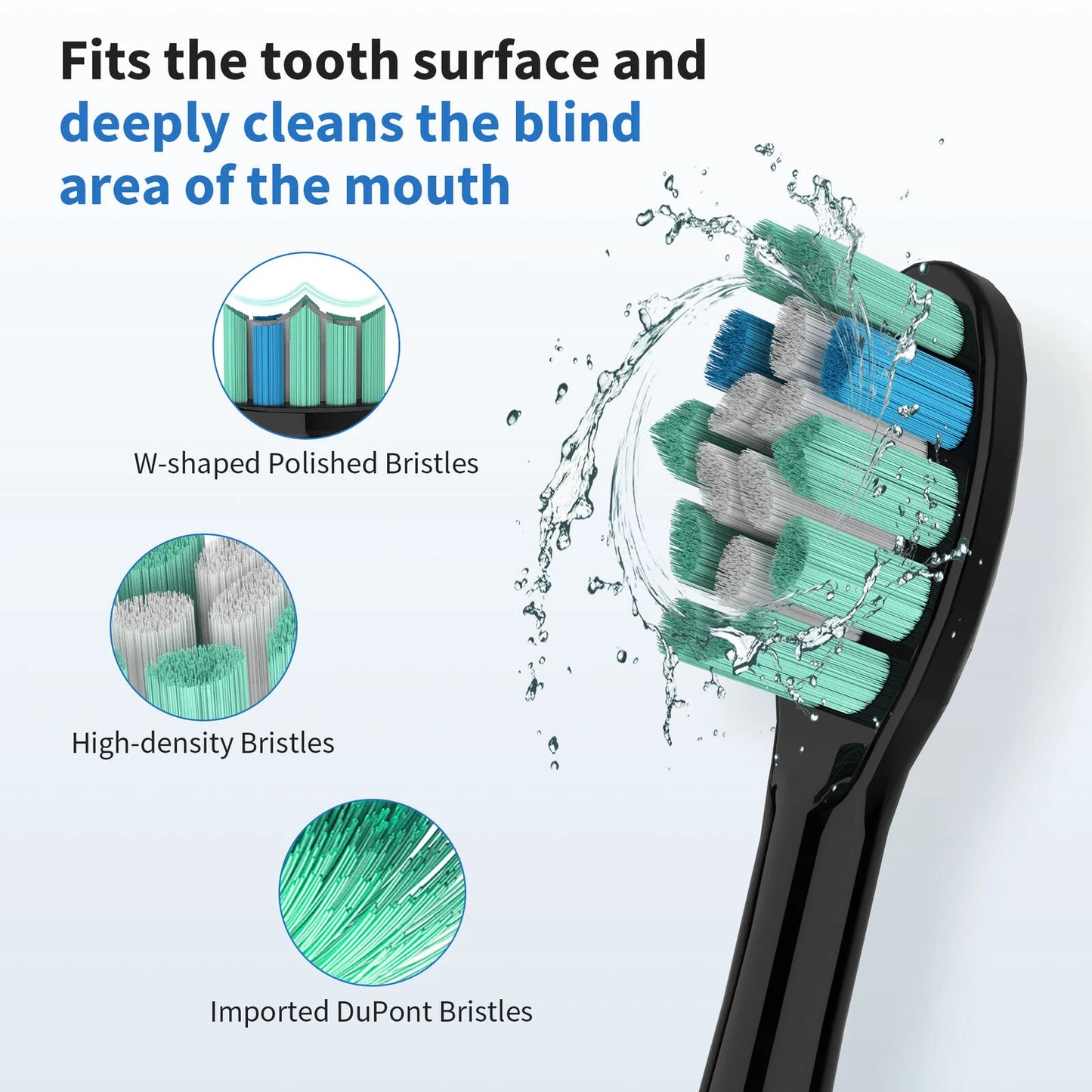Sonic Electric Toothbrush for Adults | 37,200 VPM, 5 Modes | 12 Brush Heads, 30-Day Battery, IPX7 Waterproof, 2-Minute Timer