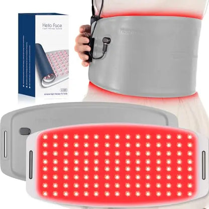 Red Light Therapy Belt | 660nm 850nm Infrared Light Therapy Wrap for Pain Relief, Muscle Recovery & Joint Support