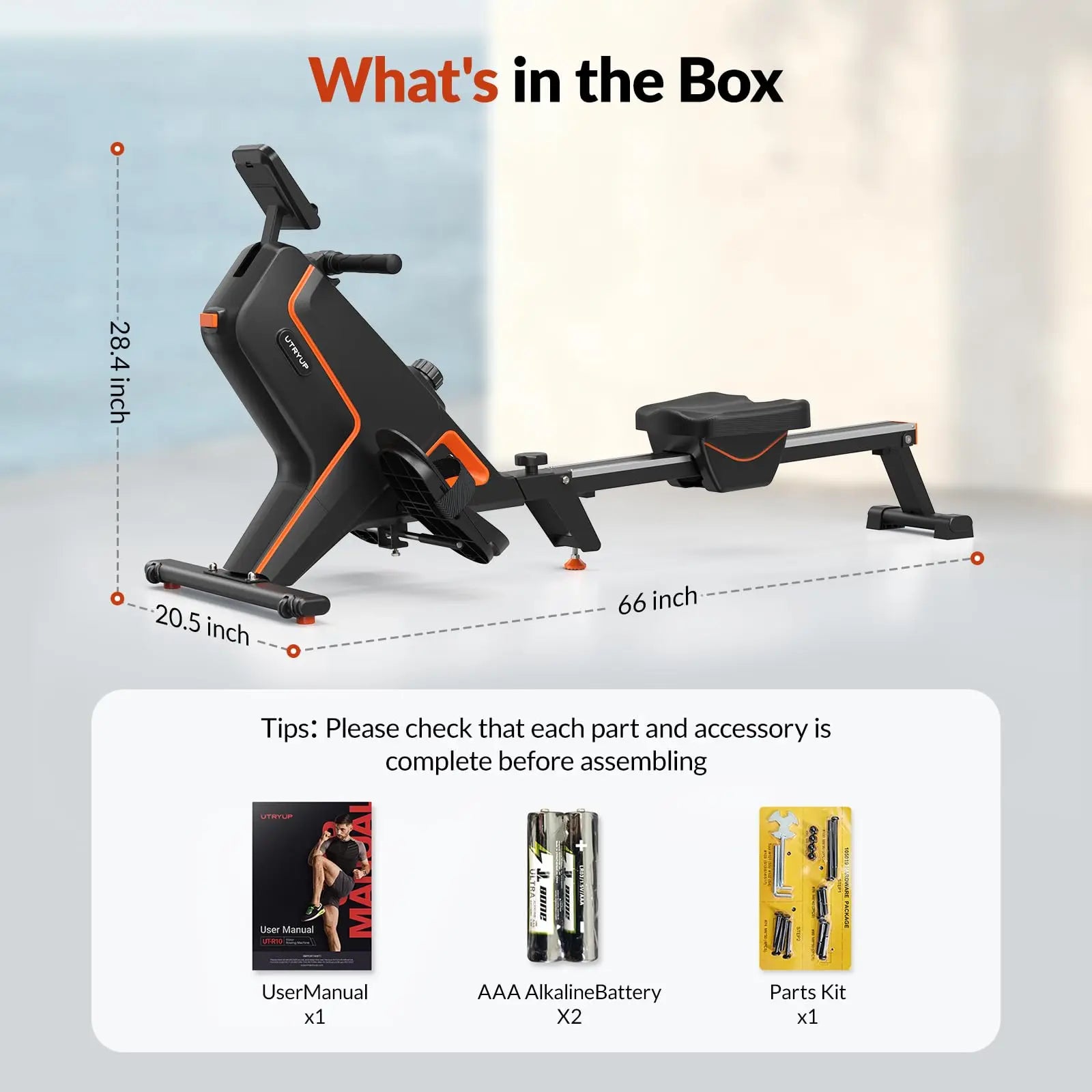 Magnetic Rowing Machine | Foldable Rower with 16 Resistance Levels, Bluetooth App, Quiet Operation | Full-Body Home Gym Cardio | 350LB Capacity