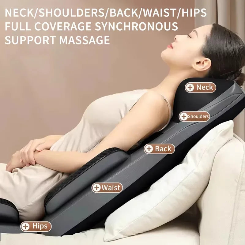 Massage Chair Pad | Full Back Massage Seat Cushion with Heat for Office Chair & Car