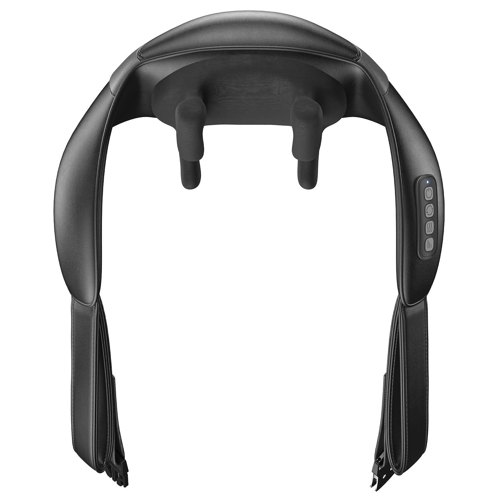 Cordless Shiatsu Neck and Back Massager | Deep Tissue with Heat | Adjustable Speed & Temperature | Portable Shoulder Massager | Gift for Men & Women Black