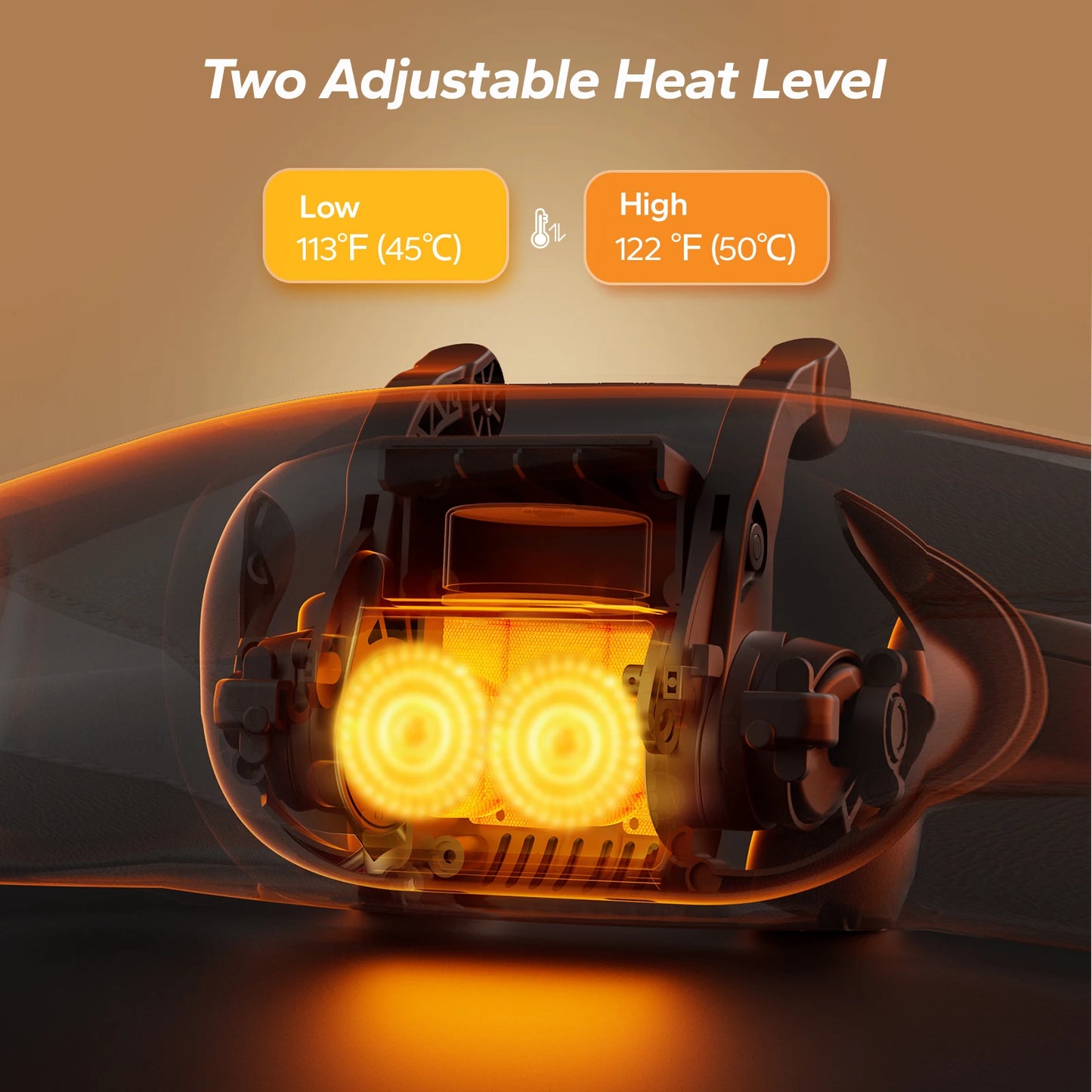 Cordless Shiatsu Neck and Back Massager | Deep Tissue with Heat | Adjustable Speed & Temperature | Portable Shoulder Massager | Gift for Men & Women