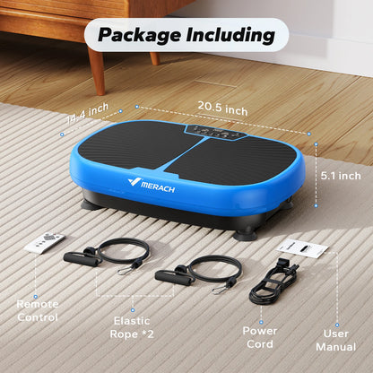 EMS Vibration Plate Exercise Machine | Lymphatic Drainage, Pain Relief, Fat Burning & Weight Loss | 99 Speeds + Remote Control | Home Fitness Platform