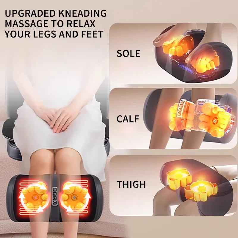 Massage Chair Pad | Full Back Massage Seat Cushion with Heat for Office Chair & Car