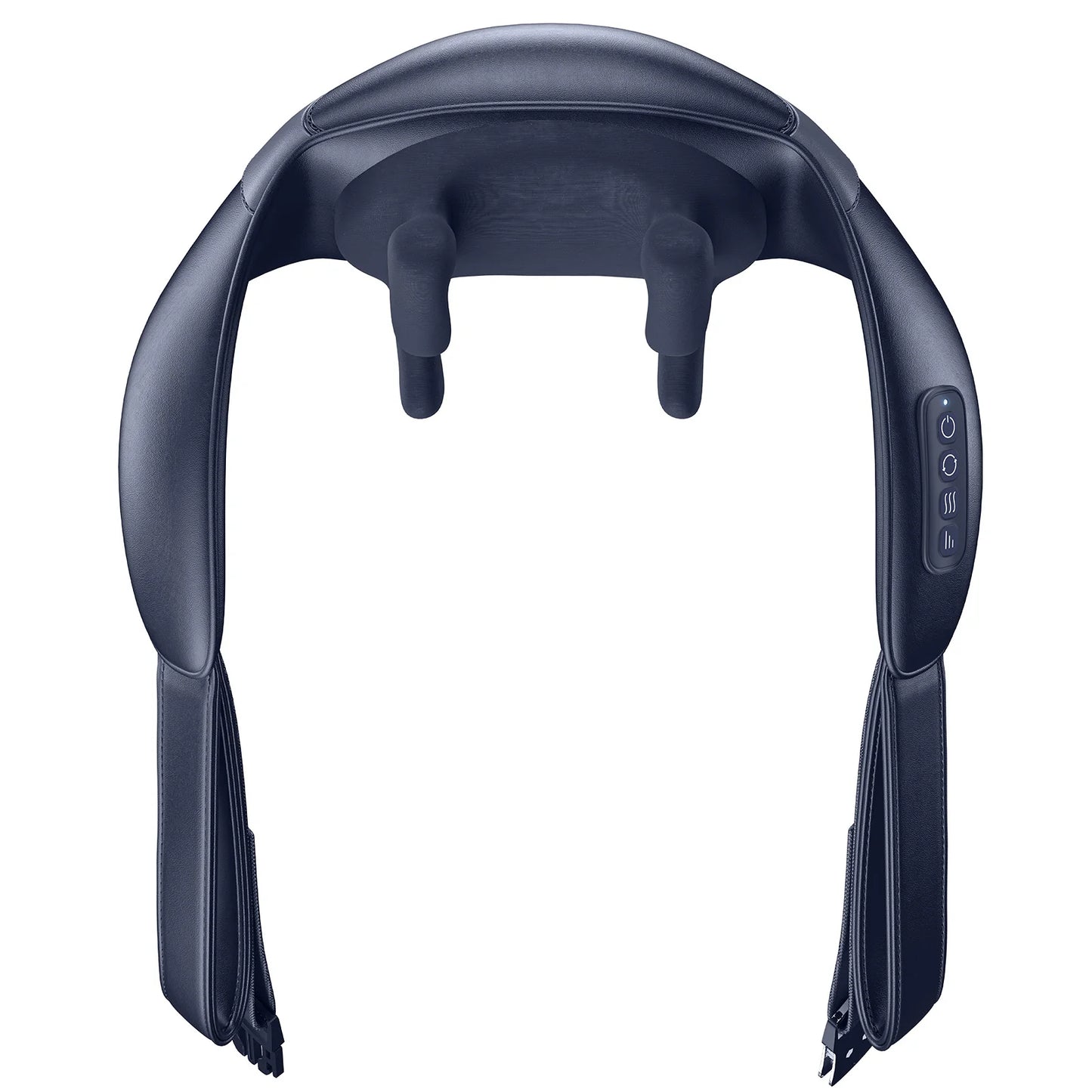 Cordless Shiatsu Neck and Back Massager | Deep Tissue with Heat | Adjustable Speed & Temperature | Portable Shoulder Massager | Gift for Men & Women Blue