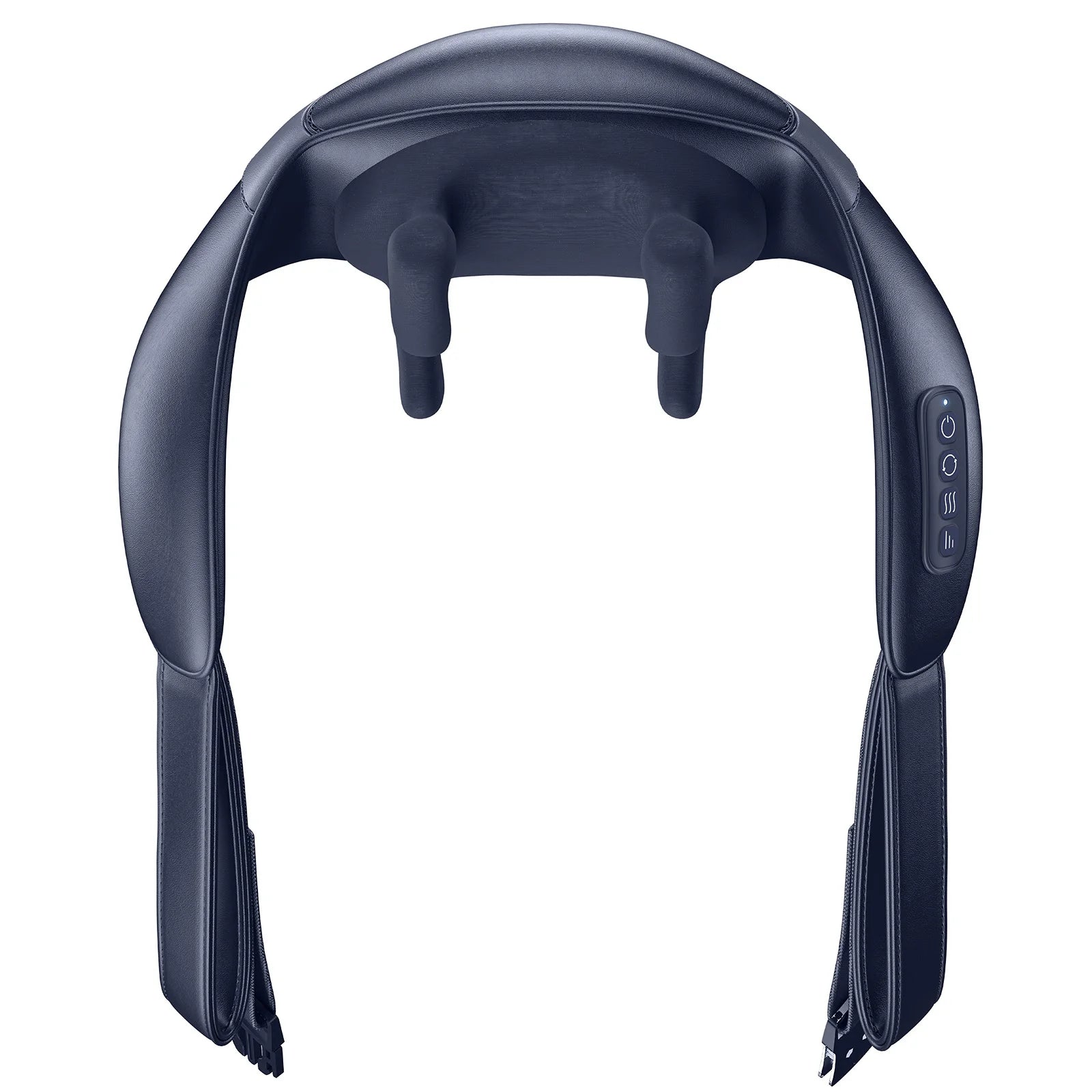 Cordless Shiatsu Neck and Back Massager | Deep Tissue with Heat | Adjustable Speed & Temperature | Portable Shoulder Massager | Gift for Men & Women Blue