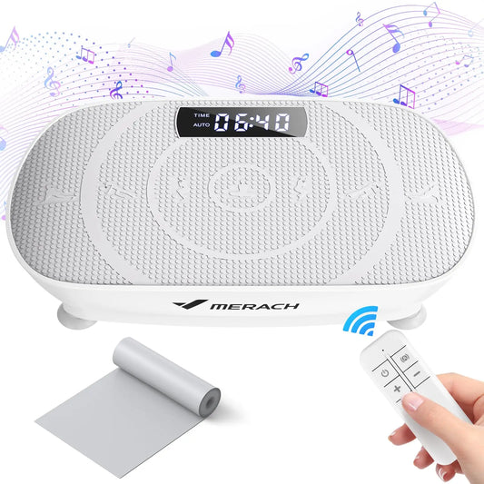 Vibration Plate Exercise Machine | Whole Body Workout Platform with Resistance Bands & Remote | Fat Burning | Home Fitness