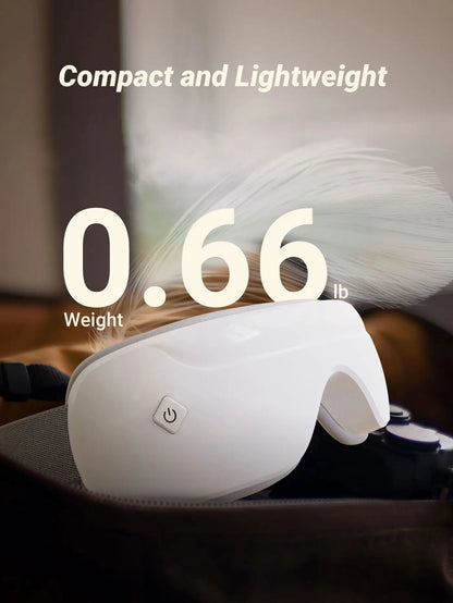 Bluetooth Eye Massager | 42°C Hot Compress, Music Playback, Foldable Design & Gentle Pressure Massage for Eye Fatigue Relief