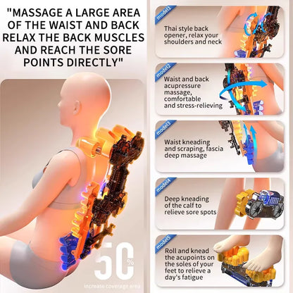 Massage Chair Pad | Full Back Massage Seat Cushion with Heat for Office Chair & Car