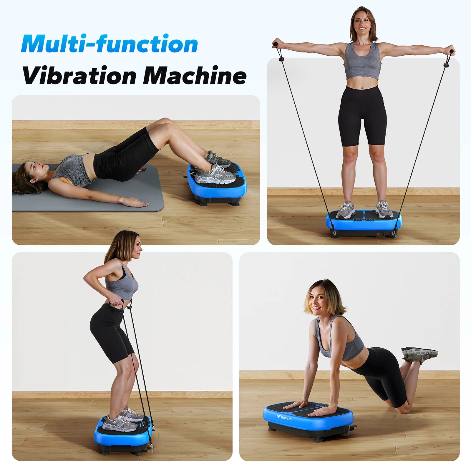 EMS Vibration Plate Exercise Machine | Lymphatic Drainage, Pain Relief, Fat Burning & Weight Loss | 99 Speeds + Remote Control | Home Fitness Platform