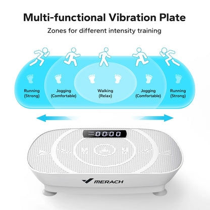 Vibration Plate Exercise Machine | Whole Body Workout Platform with Resistance Bands & Remote | Fat Burning | Home Fitness