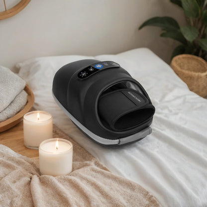 Cordless Hand Massager – 6 Modes, 6 Intensities, Air Compression & Acupressure, Dual Heat 104–122 °F, USB-C Rechargeable Gray