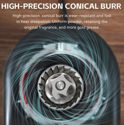 Electric Burr Coffee Grinder | 34 Grind Settings for Espresso, Pour Over, French Press | Visual Bean Storage, Adjustable Precision – G3
